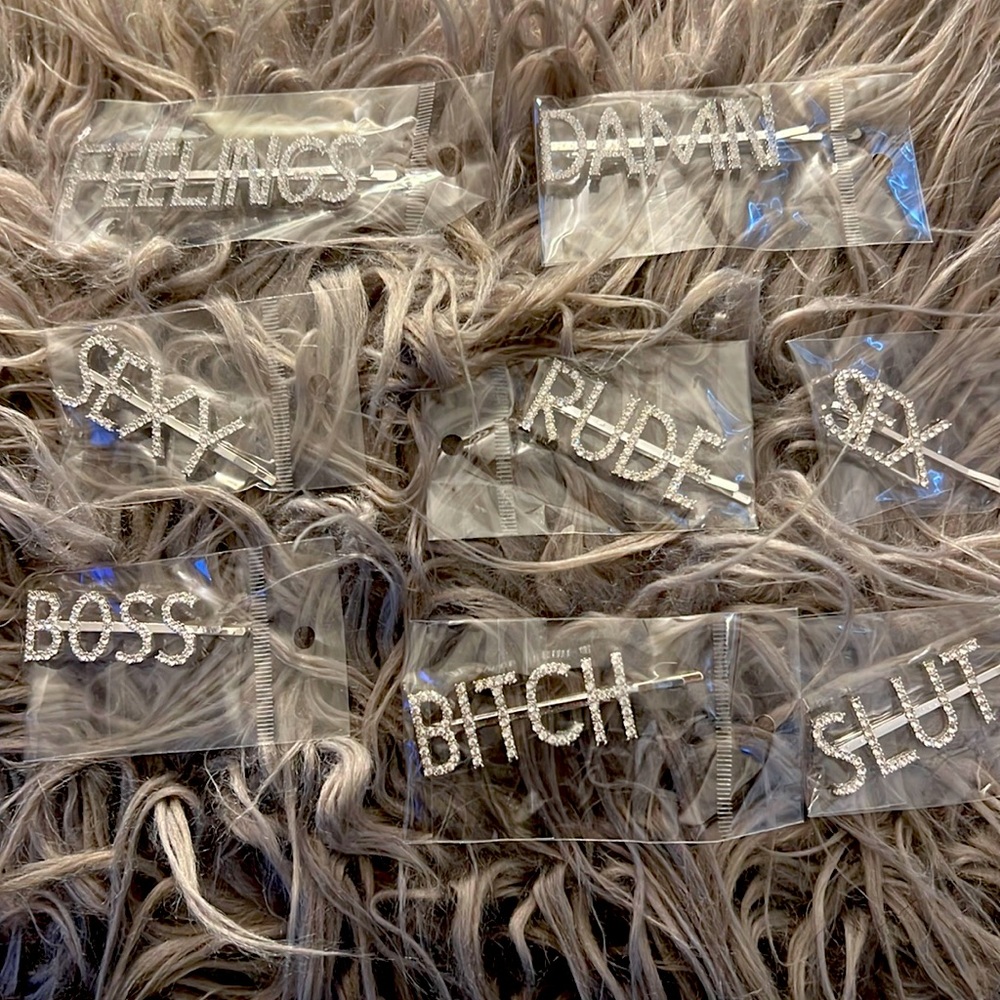 8 Diamond Hair Pins